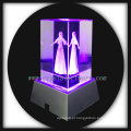 beleza de cristal 3D gravadas a laser com base de led